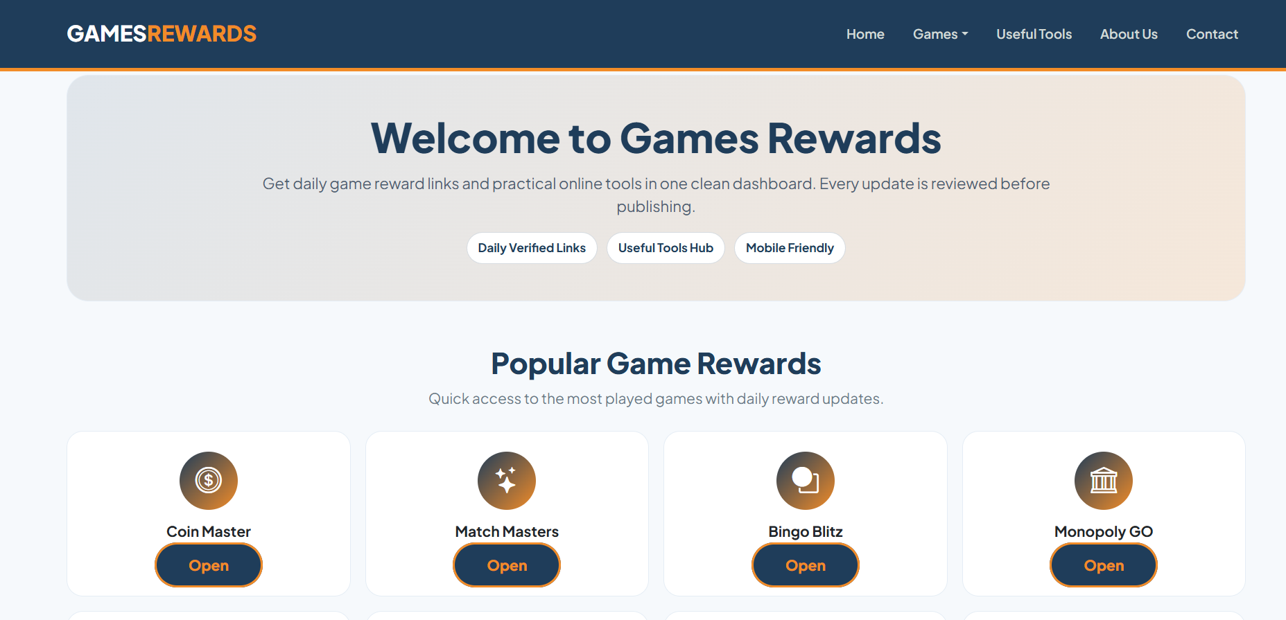 Games Rewards banner